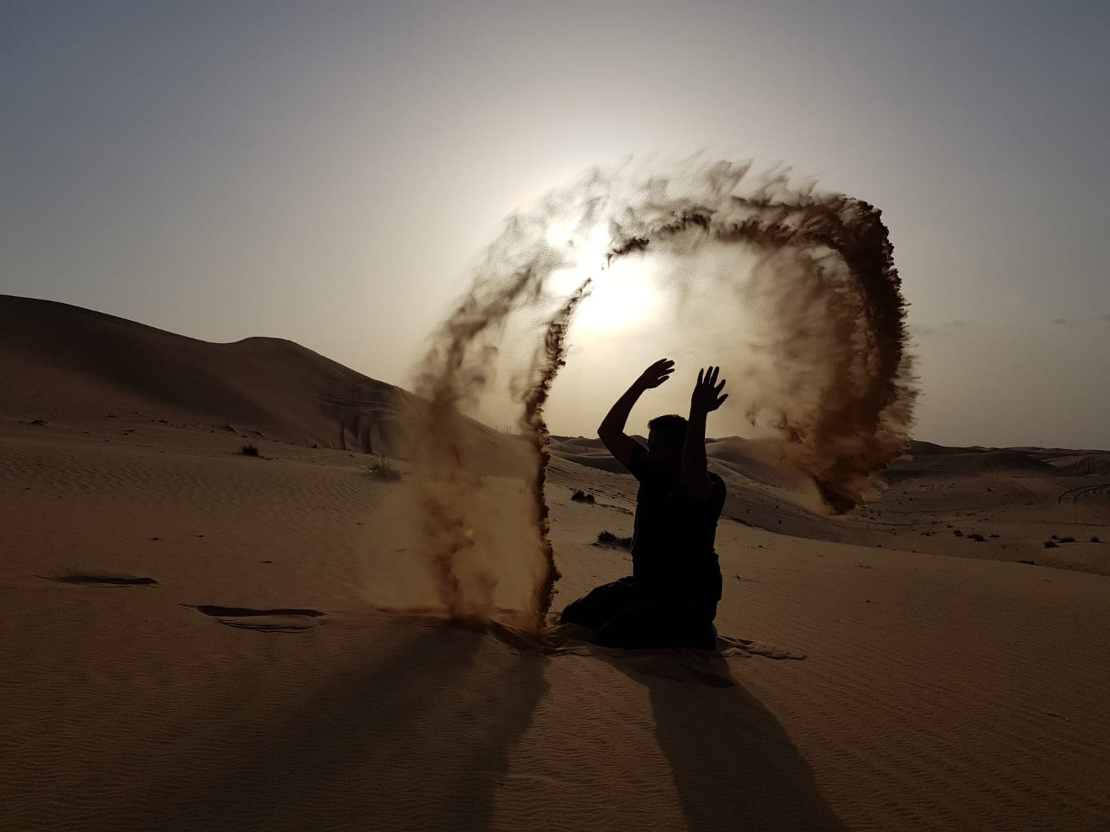 Desert safari evening views